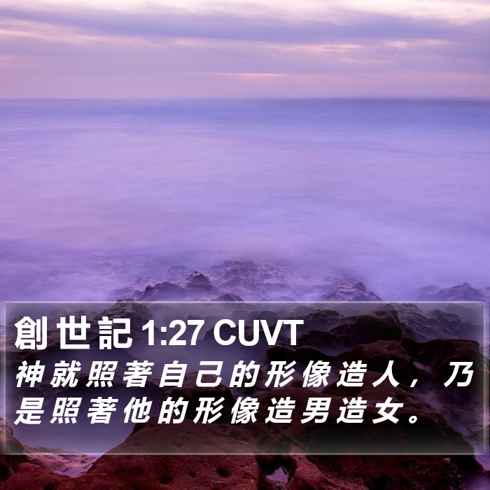 創 世 記 1:27 CUVT Bible Study