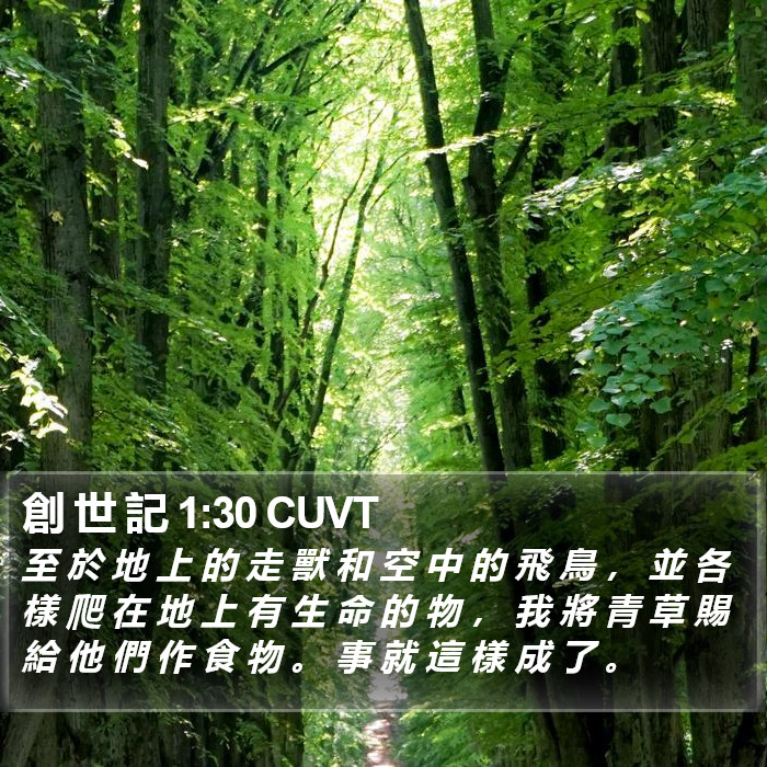 創 世 記 1:30 CUVT Bible Study