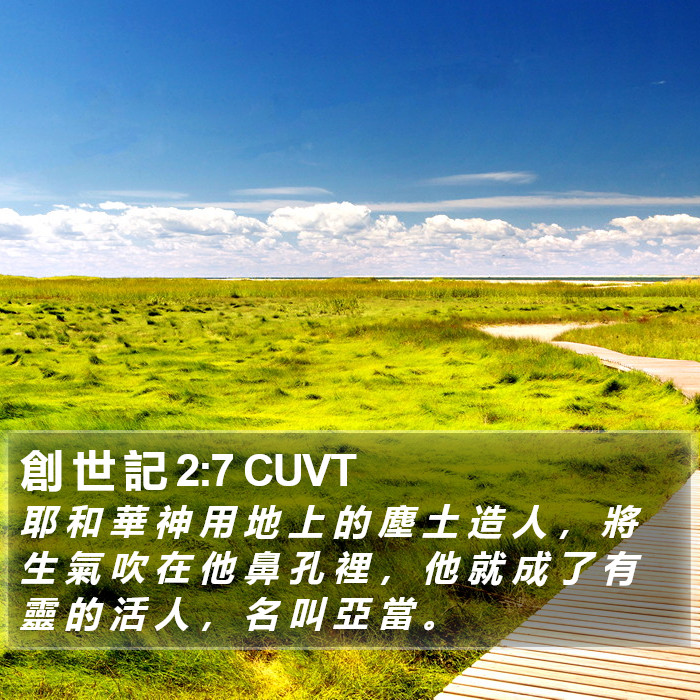 創 世 記 2:7 CUVT Bible Study