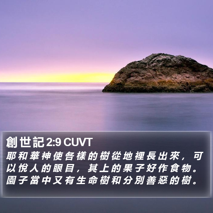 創 世 記 2:9 CUVT Bible Study