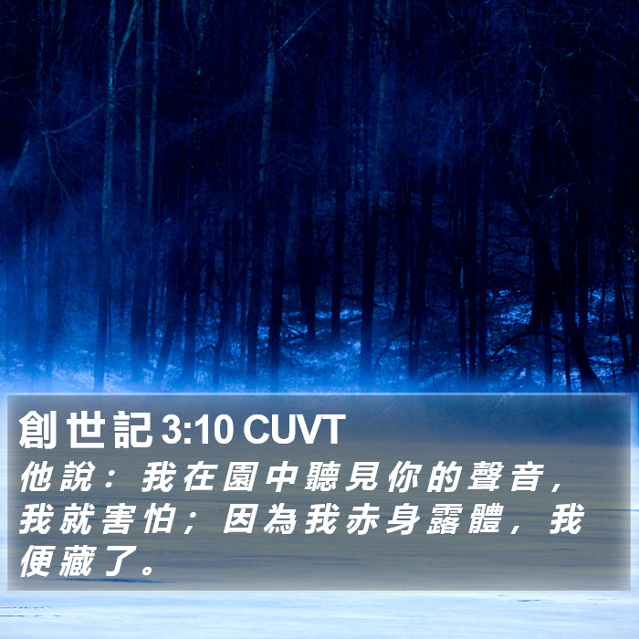 創 世 記 3:10 CUVT Bible Study