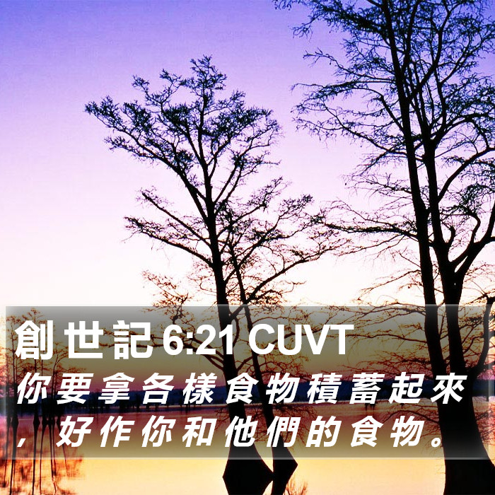 創 世 記 6:21 CUVT Bible Study