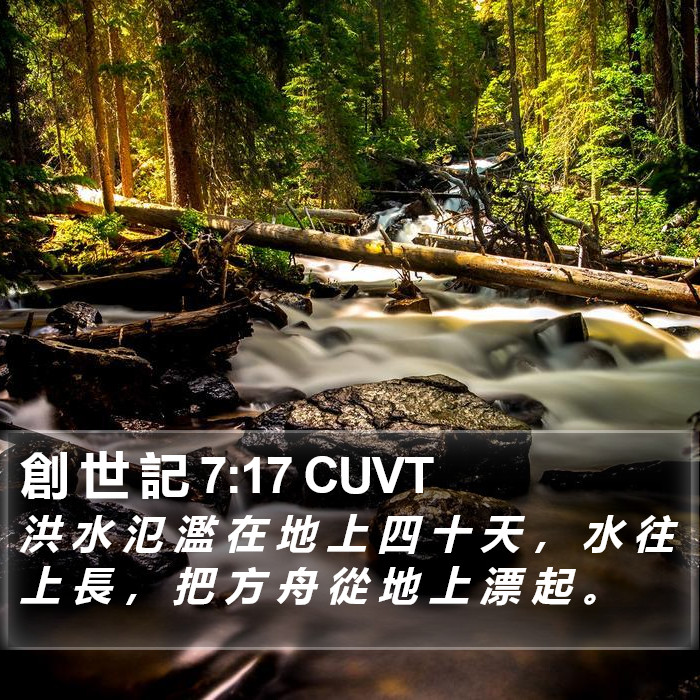 創 世 記 7:17 CUVT Bible Study