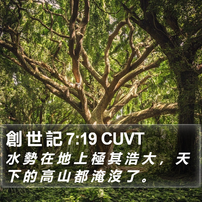 創 世 記 7:19 CUVT Bible Study