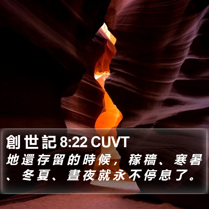 創 世 記 8:22 CUVT Bible Study