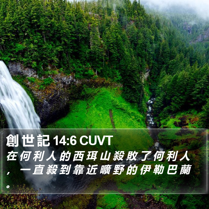 創 世 記 14:6 CUVT Bible Study