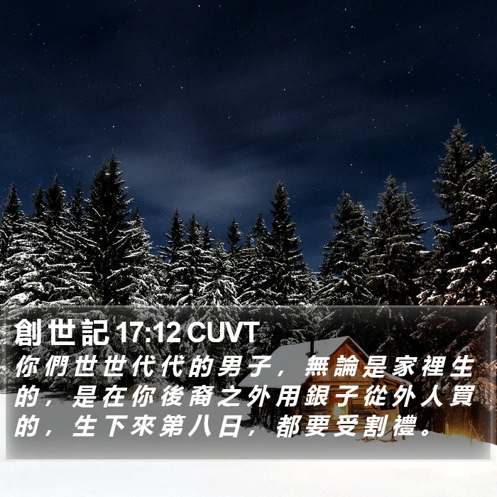 創 世 記 17:12 CUVT Bible Study