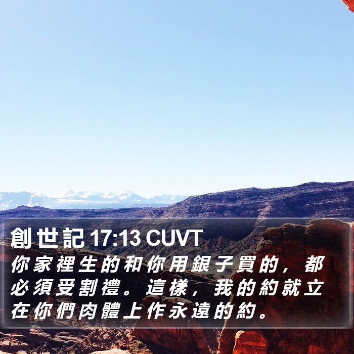 創 世 記 17:13 CUVT Bible Study