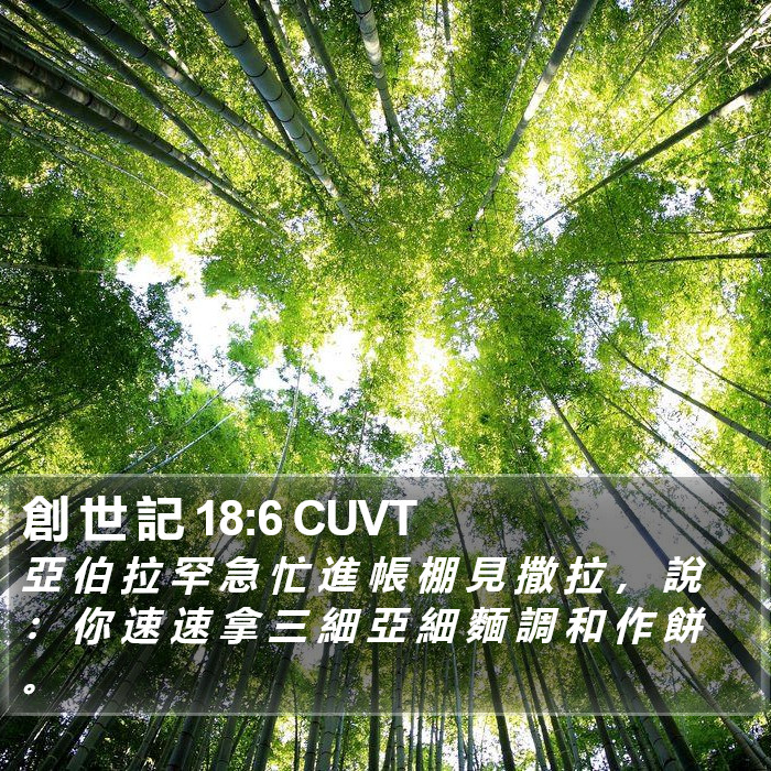 創 世 記 18:6 CUVT Bible Study