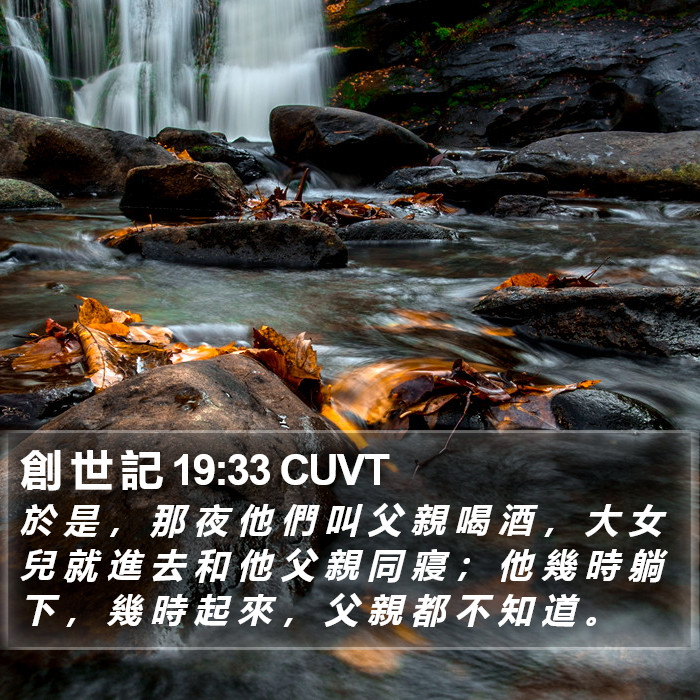 創 世 記 19:33 CUVT Bible Study