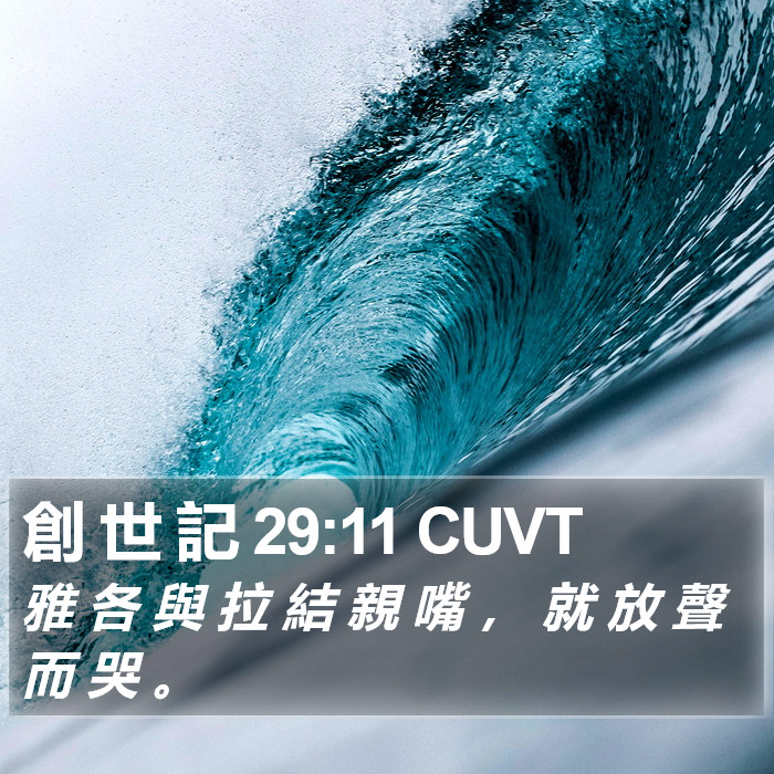 創 世 記 29:11 CUVT Bible Study