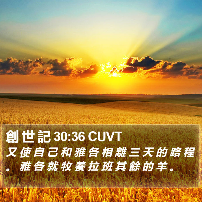 創 世 記 30:36 CUVT Bible Study