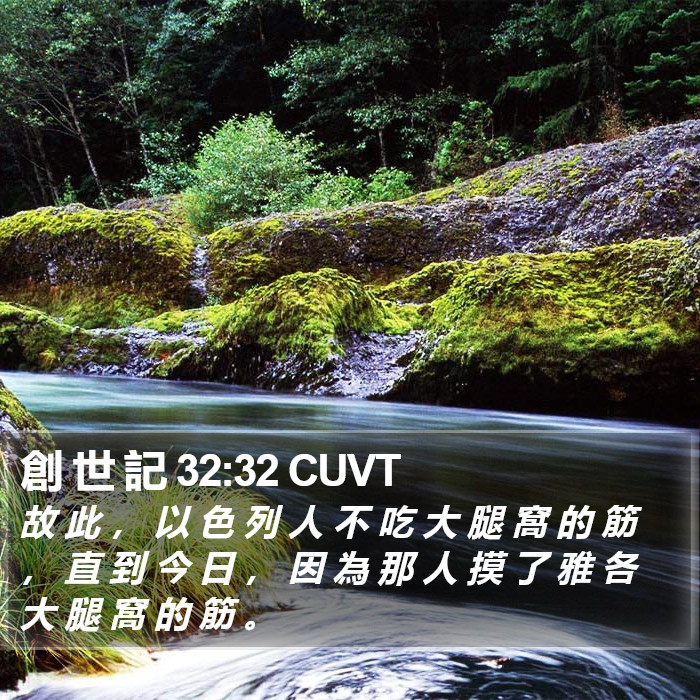 創 世 記 32:32 CUVT Bible Study