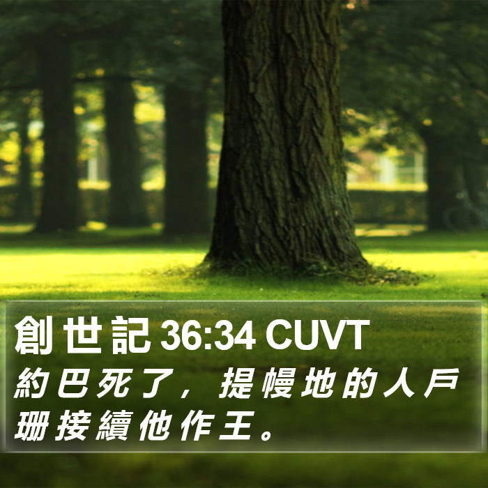 創 世 記 36:34 CUVT Bible Study