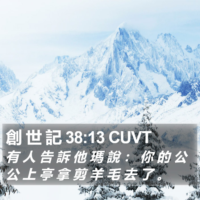 創 世 記 38:13 CUVT Bible Study