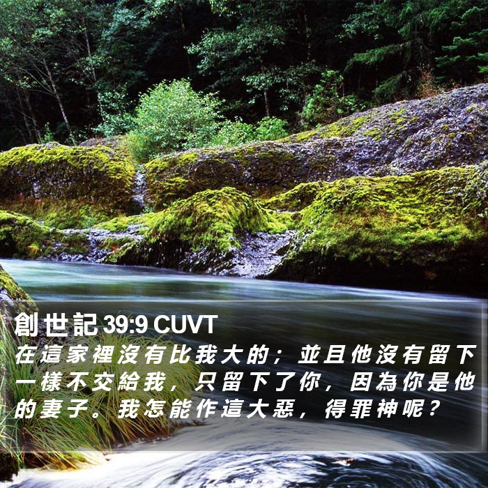 創 世 記 39:9 CUVT Bible Study