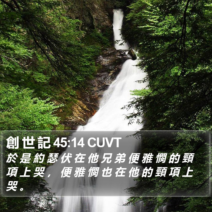 創 世 記 45:14 CUVT Bible Study