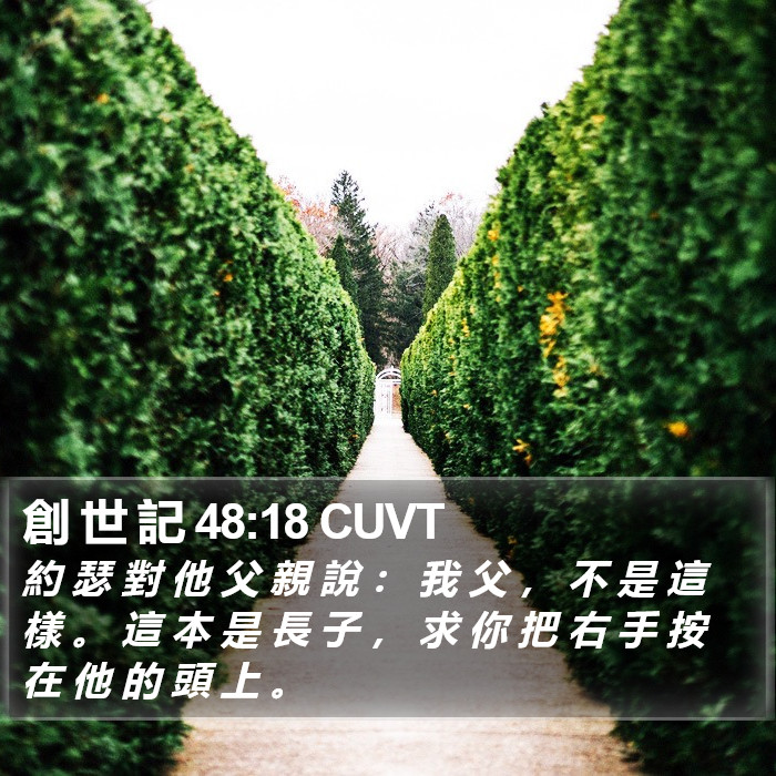 創 世 記 48:18 CUVT Bible Study