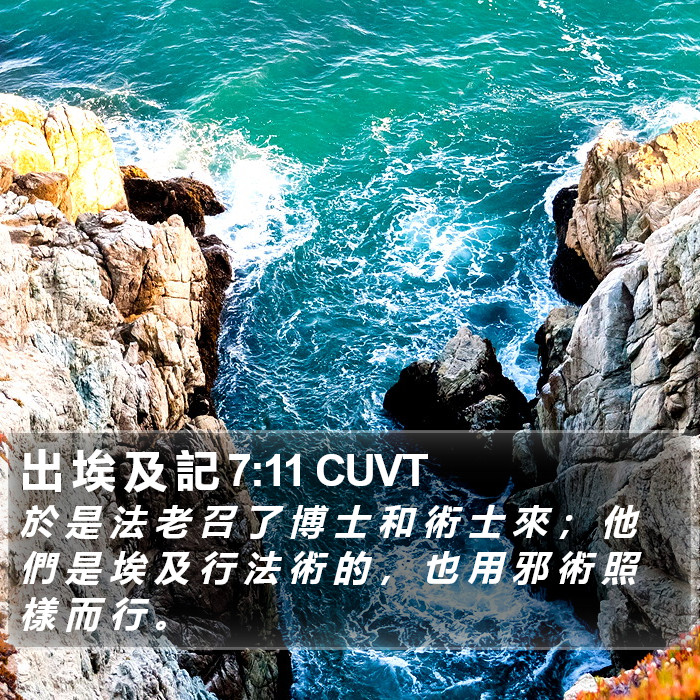 出 埃 及 記 7:11 CUVT Bible Study