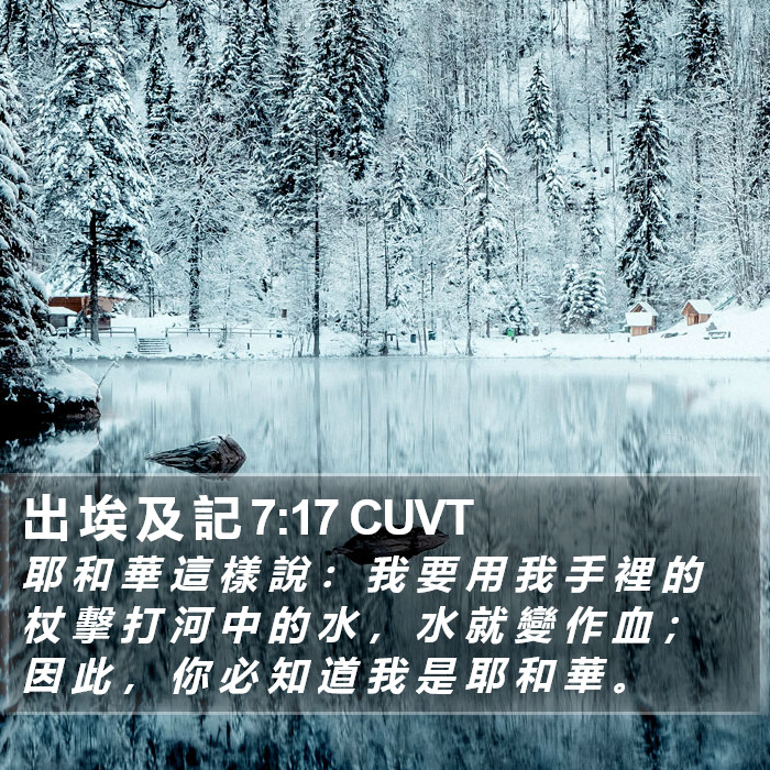 出 埃 及 記 7:17 CUVT Bible Study