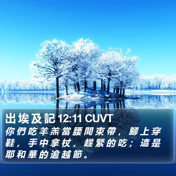 出 埃 及 記 12:11 CUVT Bible Study