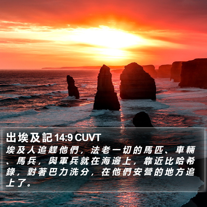 出 埃 及 記 14:9 CUVT Bible Study