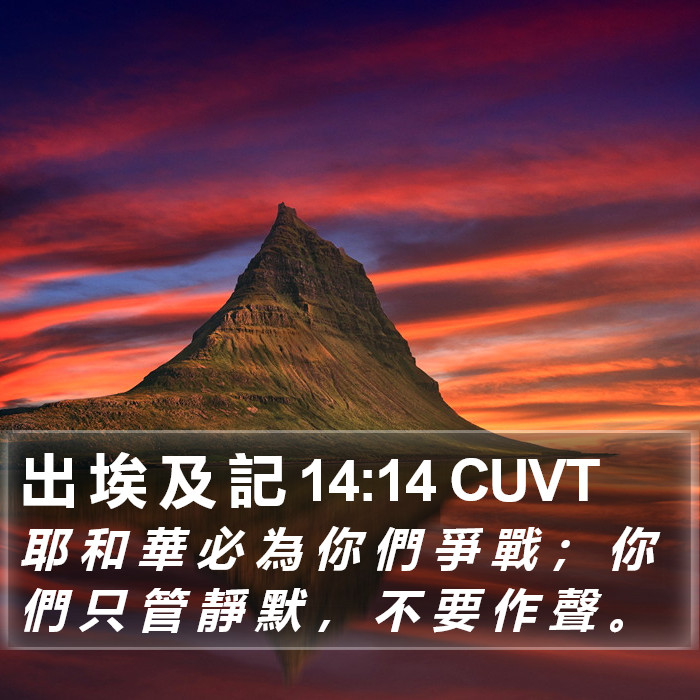 出 埃 及 記 14:14 CUVT Bible Study