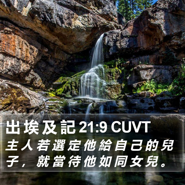 出 埃 及 記 21:9 CUVT Bible Study