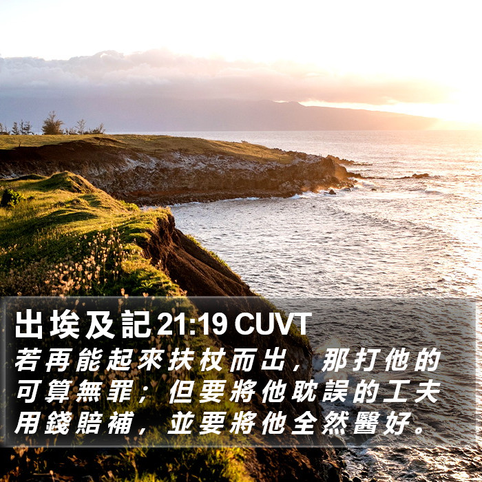 出 埃 及 記 21:19 CUVT Bible Study