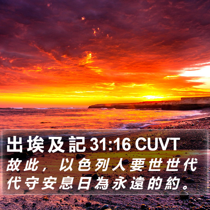 出 埃 及 記 31:16 CUVT Bible Study