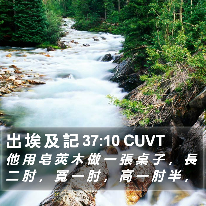 出 埃 及 記 37:10 CUVT Bible Study
