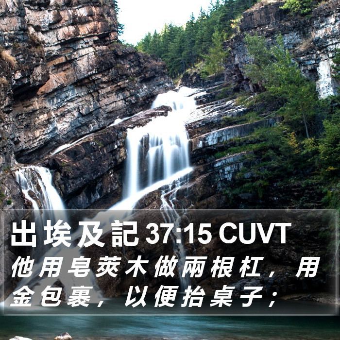 出 埃 及 記 37:15 CUVT Bible Study