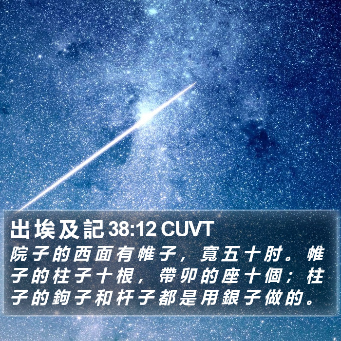 出 埃 及 記 38:12 CUVT Bible Study