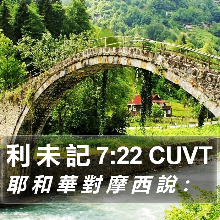 利 未 記 7:22 CUVT Bible Study