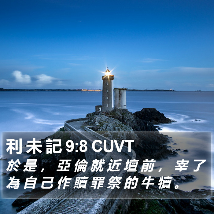 利 未 記 9:8 CUVT Bible Study