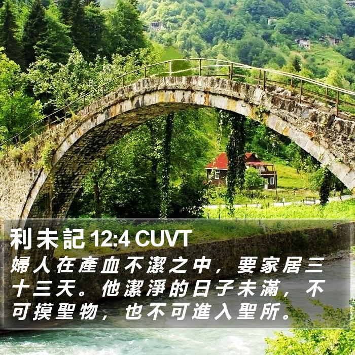 利 未 記 12:4 CUVT Bible Study