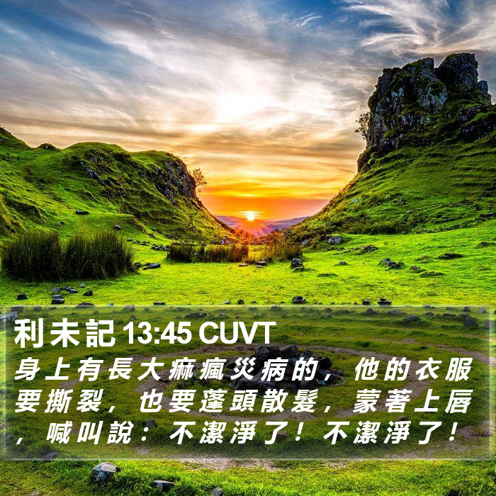 利 未 記 13:45 CUVT Bible Study