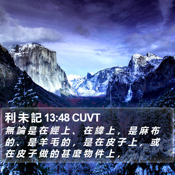 利 未 記 13:48 CUVT Bible Study