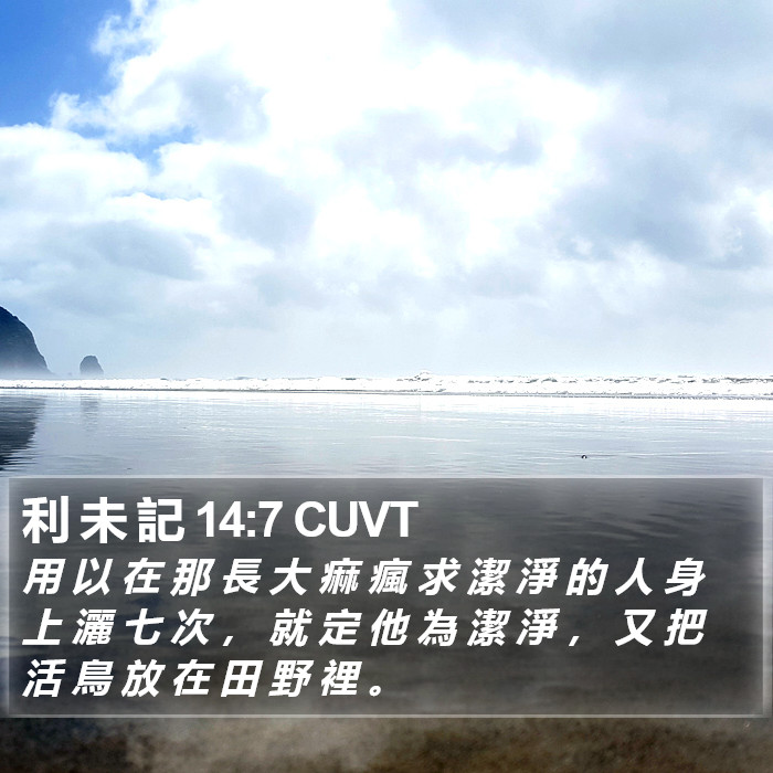 利 未 記 14:7 CUVT Bible Study