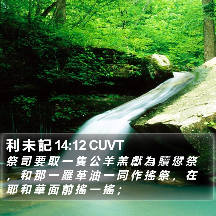 利 未 記 14:12 CUVT Bible Study