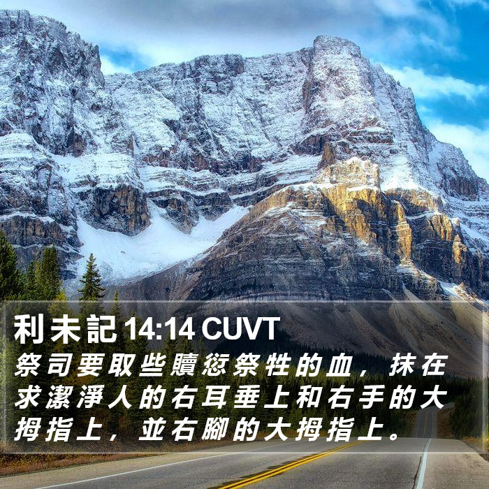 利 未 記 14:14 CUVT Bible Study