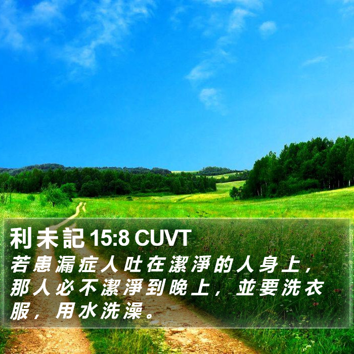 利 未 記 15:8 CUVT Bible Study
