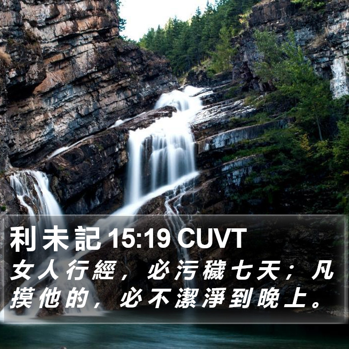 利 未 記 15:19 CUVT Bible Study