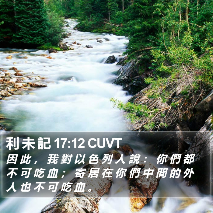 利 未 記 17:12 CUVT Bible Study