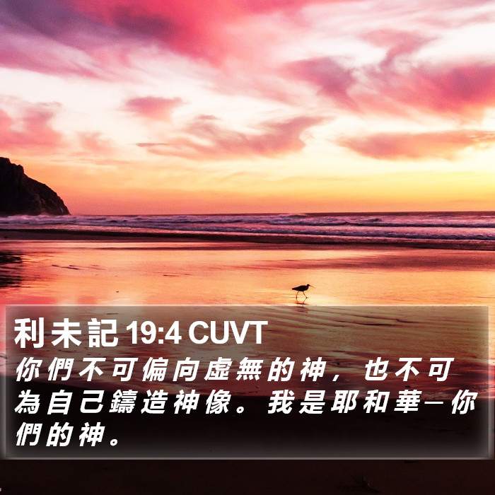 利 未 記 19:4 CUVT Bible Study