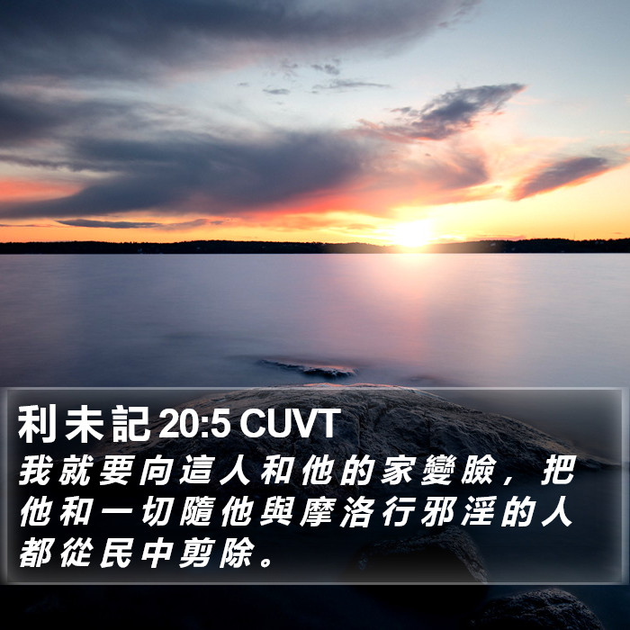 利 未 記 20:5 CUVT Bible Study