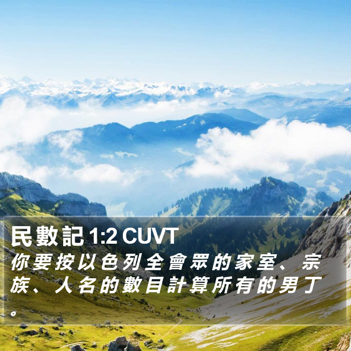 民 數 記 1:2 CUVT Bible Study