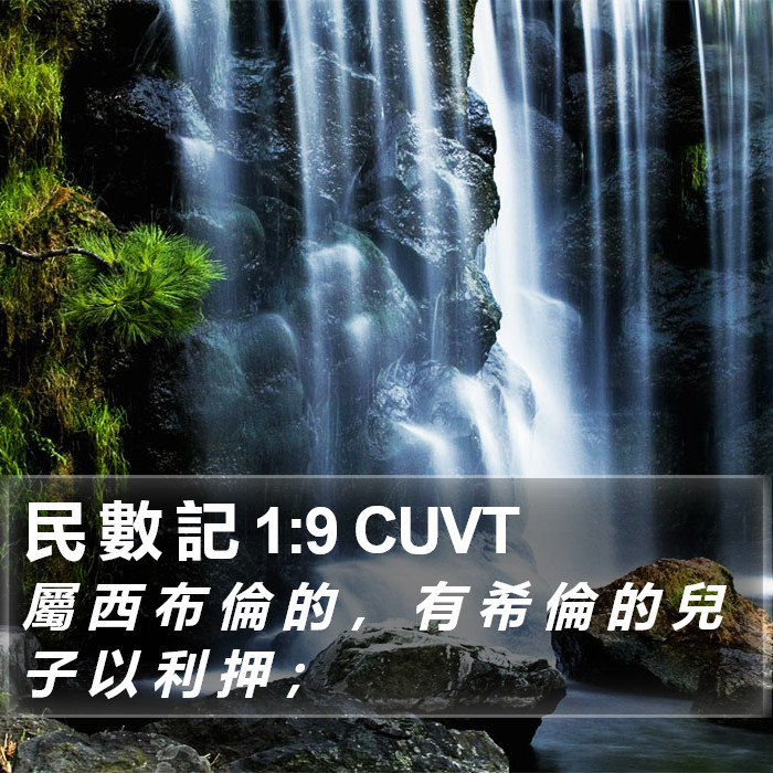 民 數 記 1:9 CUVT Bible Study