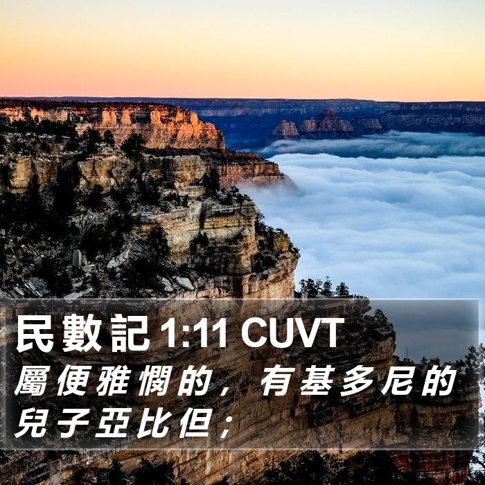 民 數 記 1:11 CUVT Bible Study