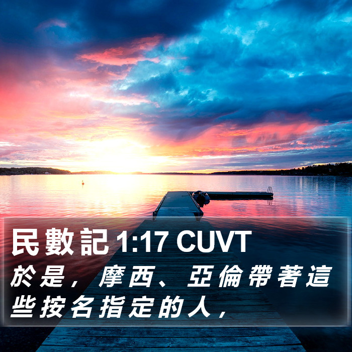 民 數 記 1:17 CUVT Bible Study